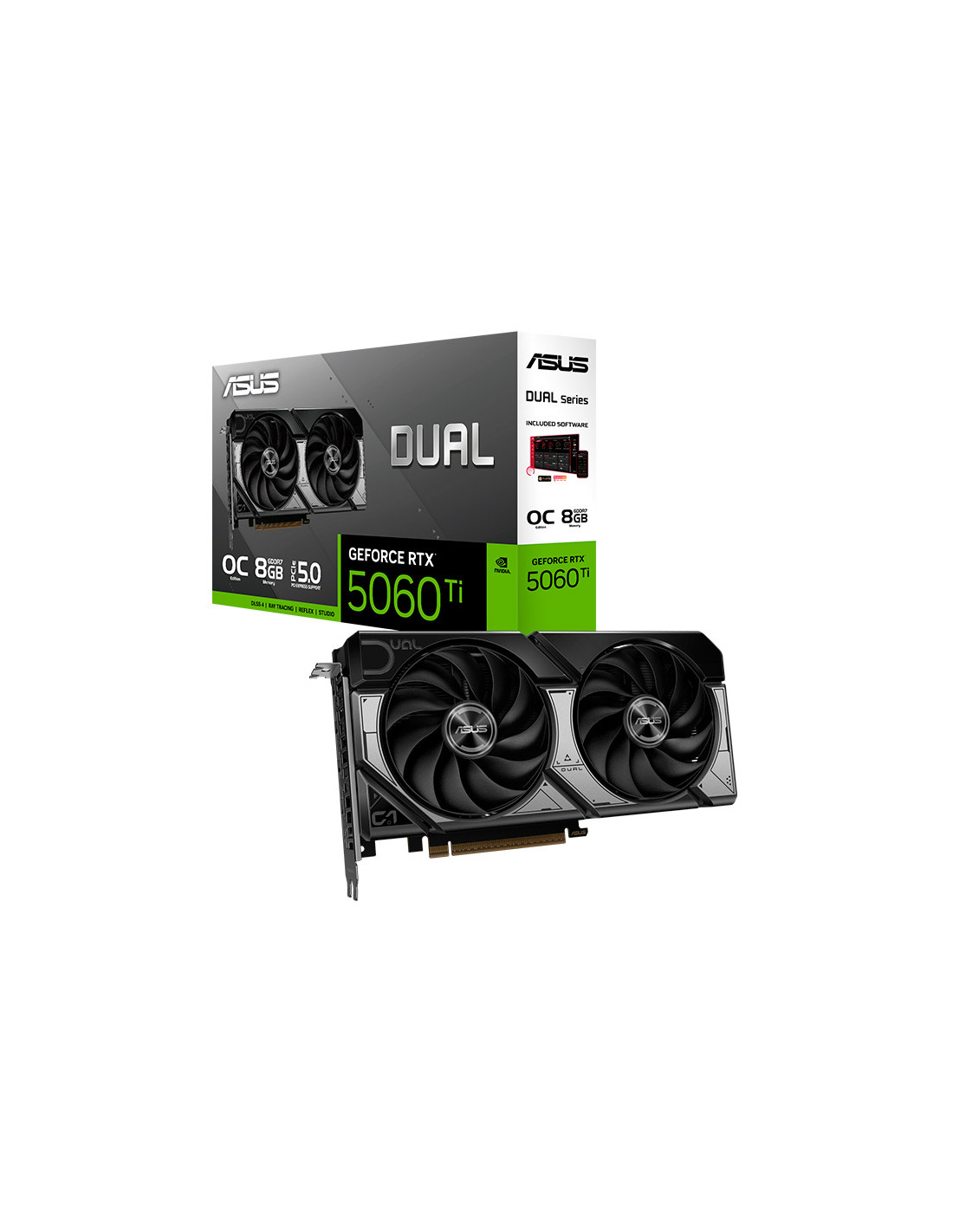 Asus GeForce RTX 5060 Ti Dual OC 8GB GDDR7 DLSS4 | Tarjeta Gráfica Nvidia
