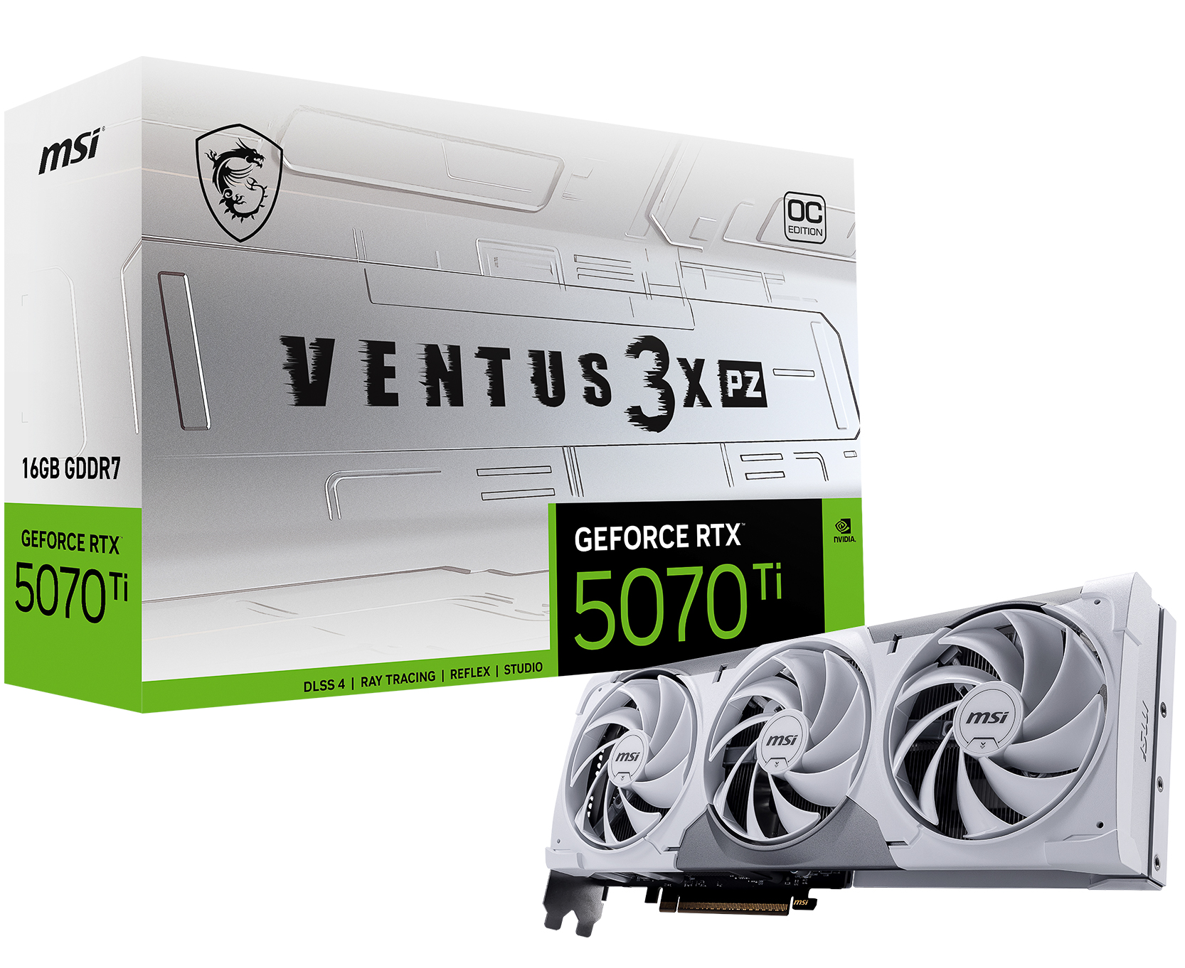 MSI GeForce RTX 5070 Ti 16G VENTUS 3X PZ OC
