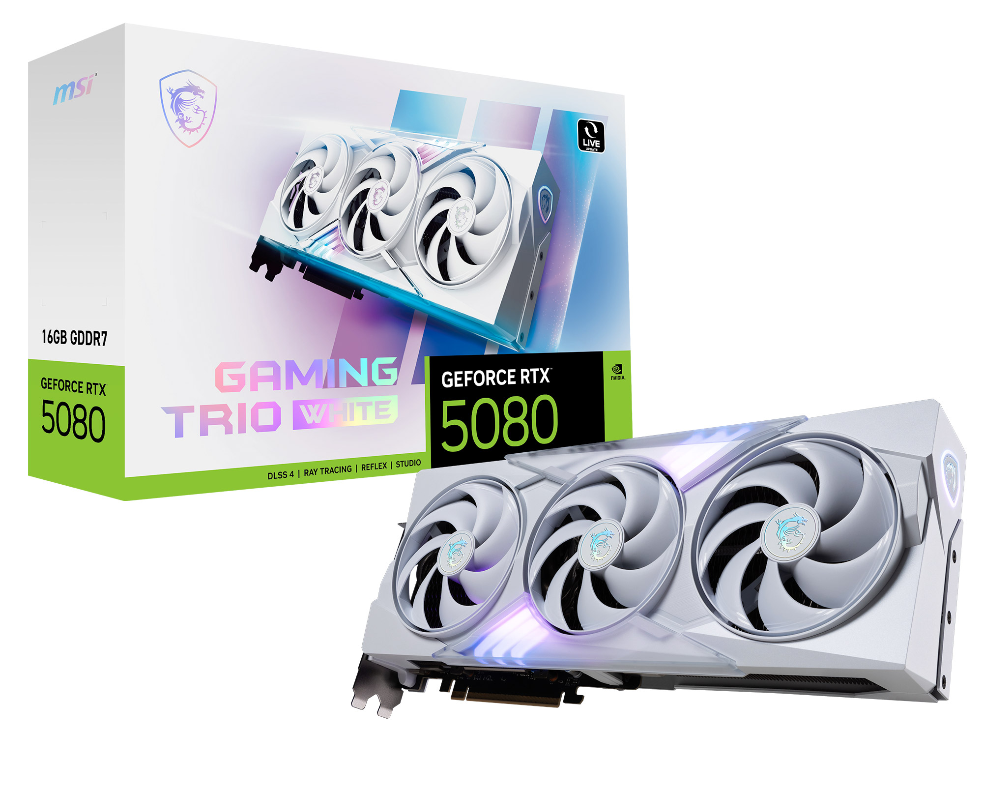 MSI GeForce RTX 5080 16G GAMING TRIO WHITE