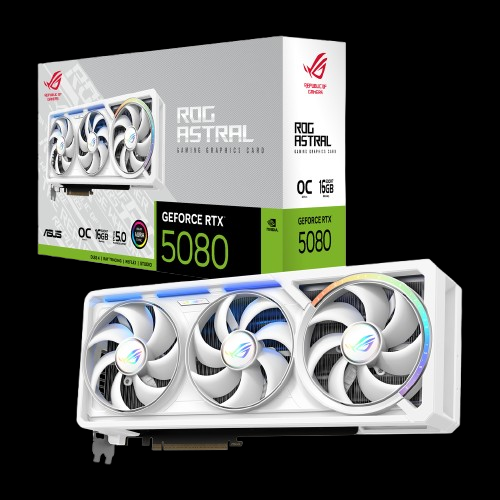 ASUS ROG Astral GeForce RTX 5080 16GB GDDR7 WHITE OC Edition