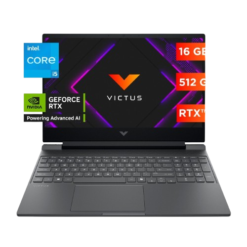 Laptop HP Gaming VICTUS 15-fa2701la, Intel Core i5, 16 GB RAM, NVIDIA® GeForce RTX™ 4050, 512 GB SSD, 15.6