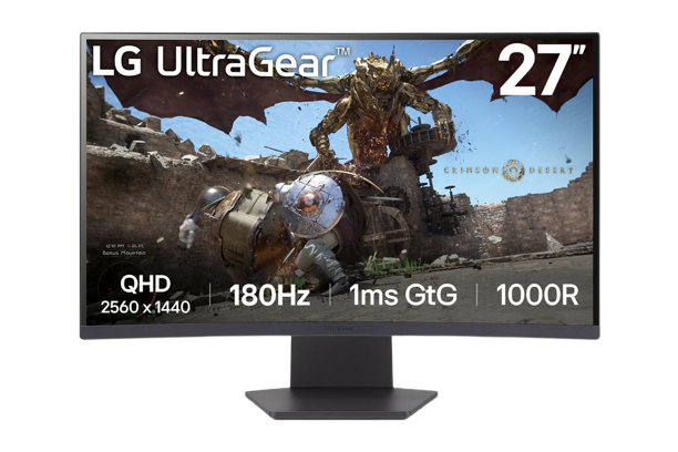 LG UltraGear 27GS60QC-B skærm - LED baglys - 27