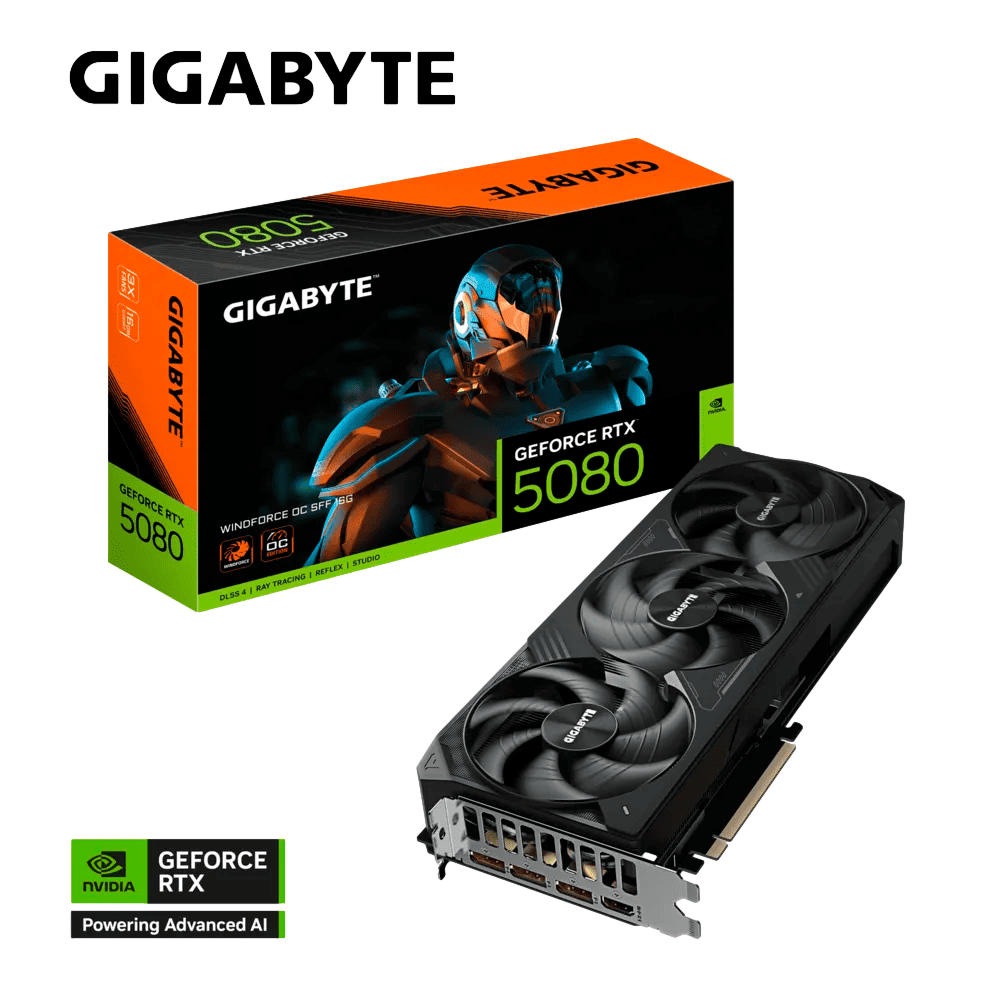 Tarjeta de video GIGABYTE NVIDIA GeForce RTX 5080 WINDFORCE OC