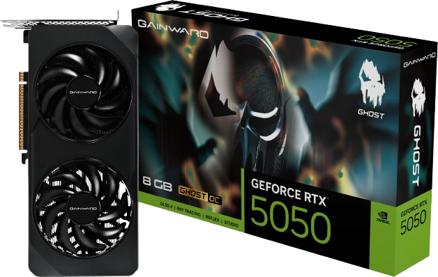 Gainward GeForce RTX 5050 Ghost OC 8GB GDDR6 PCI-Express Graphics Card