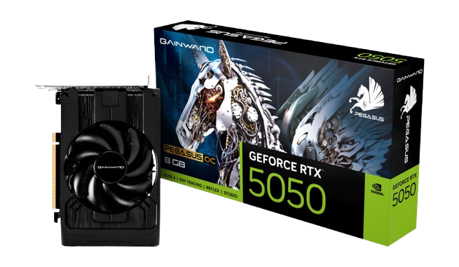 Gainward GeForce RTX 5050 Pegasus OC 8GB GDDR6 PCI-Express Graphics Card