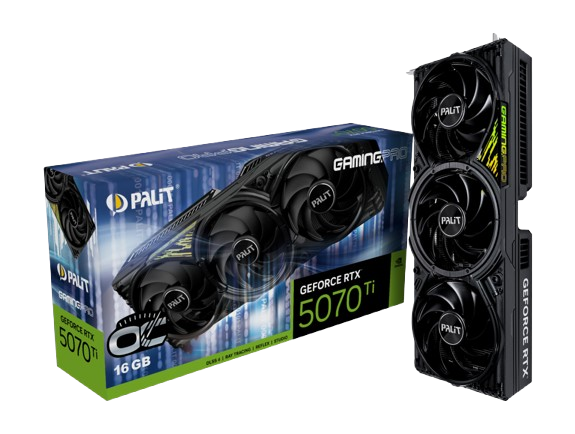 Palit GeForce RTX 5070 Ti GamingPro OC 16GB GDDR7 PCI-Express Graphics Card