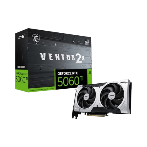 MSI GeForce RTX 5060 Ti Ventus 2x OC Plus 8GB GDDR7 PCI-Express Graphics Card
