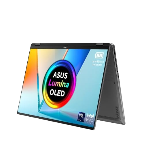 ASUS Flip OLED TP3607SH 16.0Inch 3K 120Hz OLED Touchscreen Laptop (Intel Core Ultra 7 258V, NVIDIA GeForce RTX 5050, 32GB RAM, 1TB PCIe G4 SSD, Backlit Keyboard, Wi-Fi 7, Windows 11)