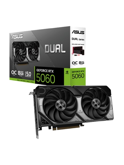 ASUS GeForce RTX 5060 DUAL OC - 8GB GDDR7 RAM - Grafikkort