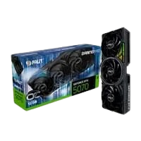 Placa de Vídeo Palit RTX 5070 GamingPro OC NVIDIA GeForce 12GB GDDR7 ARGB SYNC EVO G-Sync Ray Tracing DLSS 4 - NE75070T19K9-GB2050A