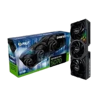 Placa de Vídeo Palit RTX 5070 GamingPro NVIDIA GeForce 12GB GDDR7 ARGB SYNC EVO G-Sync Ray Tracing DLSS 4 - NE75070019K9-GB2050A