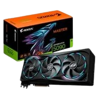 Placa de Vídeo Gigabyte RTX 5090 AORUS MASTER 32G NVIDIA GeForce 32GB GDDR7 RGB G-Sync Ray Tracing DLSS 4 HDR - GV-N5090AORUS M-32GD