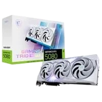 Placa de Vídeo MSI GeForce RTX 5080 16G GAMING TRIO OC WHITE NVIDIA 16GB GDDR7 Até 2715MHz - G5080-16GTCW