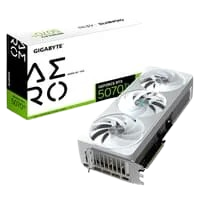Placa de Vídeo Gigabyte RTX 5070 Ti AERO OC 16G NVIDIA GeForce 16GB GDDR7 256bits RGB DLSS Ray Tracing - 9VN507TAO-00-G10
