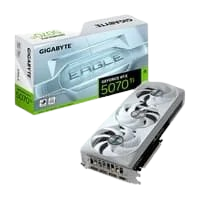 Placa de Vídeo Gigabyte RTX 5070 Ti EAGLE OC ICE SFF 16G NVIDIA GeForce 16GB GDDR7 256bits RGB DLSS Ray Tracing - 9VN507TEOI-00-G10
