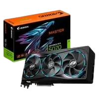 Placa de Vídeo Gigabyte RTX 5070 AORUS MASTER 12G NVIDIA GeForce 12GB GDDR7 192bits RGB DLSS Ray Tracing - 9VN5070AM-00-G10
