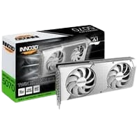 Placa de Vídeo Inno3D RTX 5070 Twin X2 OC NVIDIA GeForce 12GB GDDR7 2542MHz Blackwell Ray Tracing DLSS 4 - N50702-12D7X-195064N
