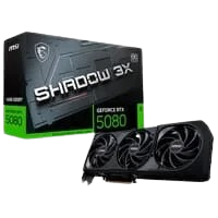 Placa de Vídeo MSI GeForce RTX 5080 16G SHADOW 3X OC - G5080-16S3C