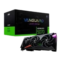 Placa de Vídeo MSI Geforce RTX 5070 12G VANGUARD SOC LAUNCH EDITION NVIDIA GeForce 12GB GDDR7 192 bits FP4 e DLSS 4 - G5070-12VGSL