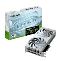 Placa de Vídeo RTX 5060 Ti EAGLEOC ICE 16G Gigabyte NVIDIA GeForce 16GB GDDR7 128bits RGB DLSS Ray Tracing - GV-N506TEAGLEOC ICE-16GD