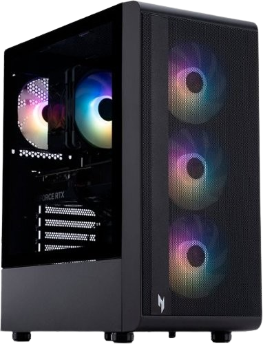 Acer - Nitro 60 N60-180-UB34 Gaming Desktop - AMD Ryzen 7 7700 - 32GB DDR5 Memory - NVIDIA GeForce RTX 5070 Ti - 2TB SSD - Black