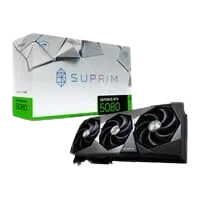 Placa de Vídeo MSI GeForce RTX 5080 16G SUPRIM SOC NVIDIA GeForce 16GB GDDR7 Ray Tracing FP4 e DLSS 4 - G5080-16SPS