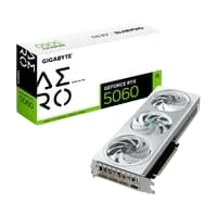 Placa de Vídeo Gigabyte RTX 5060 AERO OC 8G NVIDIA GeForce 8GB GDDR7 128bits DLSS Triple Fan Ray Tracing - GV-N5060AERO OC-8GD
