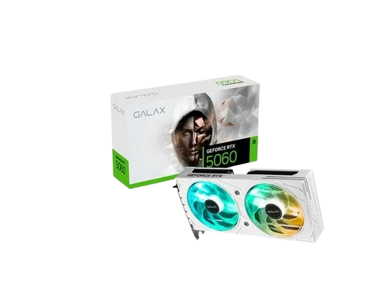 Placa de Vídeo Galax RTX 5060 EX White NVIDIA GeForce 8GB 2587 MHz 128bits GDDR7 DLSS 4 G-SYNC DirectX 12 Ultimate  - 56ISN8MDCQWH