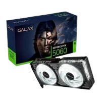 Placa de Vídeo Galax GeForce RTX 5060 1-Click OC NVIDIA GeForce 8GB 128bits GDDR7 G-SYNC DLSS 4 Launch Edition - 56NSN8MDCPLE