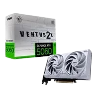 Placa de Vídeo MSI RTX 5060 8G VENTUS 2X OC WHITE Geforce NVIDIA 8GB GDDR7 128 bits 2535 MHz DLSS 4 Ray Tracing - G5060-8V2CW