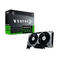 Placa de Vídeo MSI RTX 5060 8G VENTUS 2X OC Geforce NVIDIA 8GB GDDR7 128 bits 2535 MHz DLSS 4 Ray Tracing - G5060-8V2C
