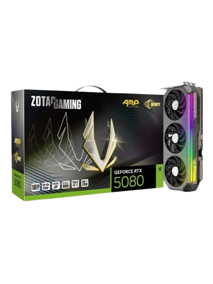 ZOTAC GeForce RTX 5080 AMP Extreme Infinity - 16GB GDDR7 RAM - Grafikkort