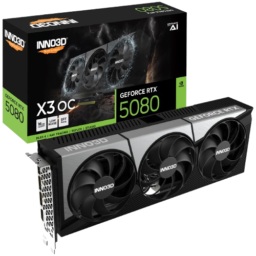 Inno3D GeForce RTX 5080 X3 OC 16GB GDDR7 PCI-Express Graphics Card