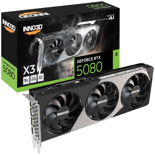Inno3D GeForce RTX 5080 X3 16GB GDDR7 PCI-Express Graphics Card
