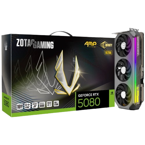 Zotac GeForce RTX 5080 AMP Extreme INFINITY Ultra 16GB GDDR7 PCI-Express Graphics Card
