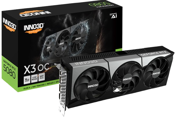 INNO3D GeForce RTX 5080 X3 Gaming OC, 16384 MB GDDR7