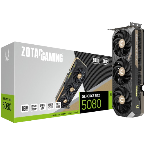 Zotac GeForce RTX 5080 Solid Core 16GB GDDR7 PCI-Express Graphics Card