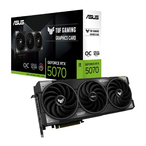 ASUS TUF Gaming GeForce RTX 5070 OC, TUF-RTX5070-O12G-GAMING, 12GB GDDR7, 2x HDMI, 3x DP