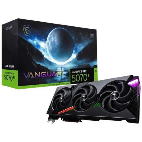 MSI GeForce RTX 5070 Ti VANGUARD SOC 16GB GDDR7 Reflex 2 RTX AI DLSS4
