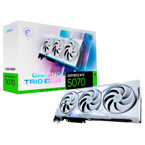 MSI GeForce RTX 5070 GAMING TRIO OC WHITE 12GB GDDR7 DLSS4