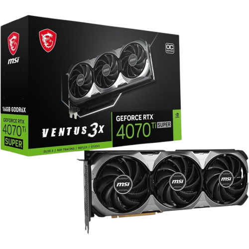 MSI Ventus GeForce RTX 4070 Ti SUPER 3X OC 16 GB GDDR6X DLSS3