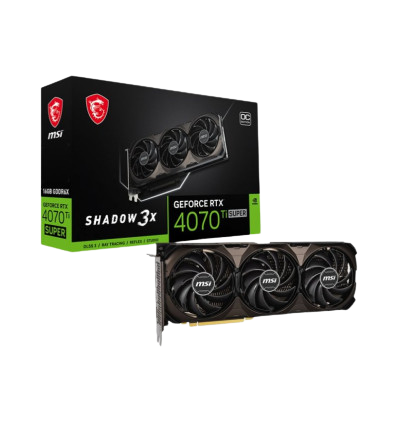 MSI RTX 4070 Ti Super Shadow 3X OC 16GB GDDR6X - Tarjeta gráfica