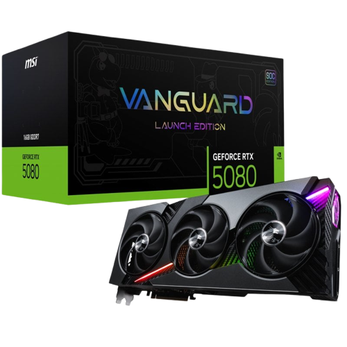 MSI GeForce RTX 5080 VANGUARD SOC LAUNCH EDITION 16GB GDDR7 DLSS4