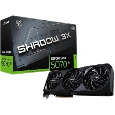 Placa de Vídeo MSI NVIDIA GeForce RTX 5070 Ti Shadow 3X OC, 16GB, GDDR7, DLSS, Ray Tracing, 912-V531-097