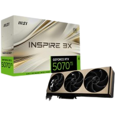 Placa de Vídeo MSI NVIDIA GeForce RTX 5070 Ti Inspire 3X OC, 16GB, GDDR7, DLSS, Ray Tracing, 912-V531-273