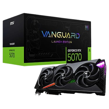 MSI GeForce RTX 5070 VANGUARD SOC LAUNCH EDITION 12GB GDDR7 Reflex 2 RTX AI DLSS4