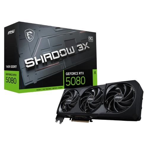 MSI GeForce RTX 5080 SHADOW 3X OC 16GB Video Card