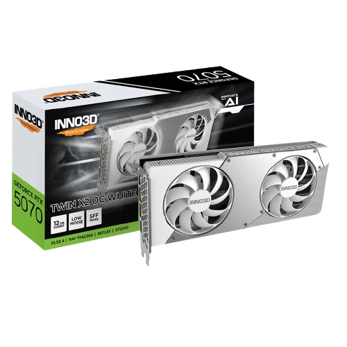 INNO3D GeForce RTX 5070 TWIN X2 OC 12GB GDDR7 Video Card - White