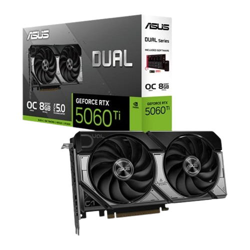 ASUS NVIDIA GeForce RTX 5060 Ti DUAL OC 8GB Blackwell Graphics Card