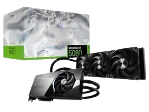 MSI NVIDIA GeForce RTX 5080 Suprim Liquid SOC 16GB GDDR7 Graphics Card